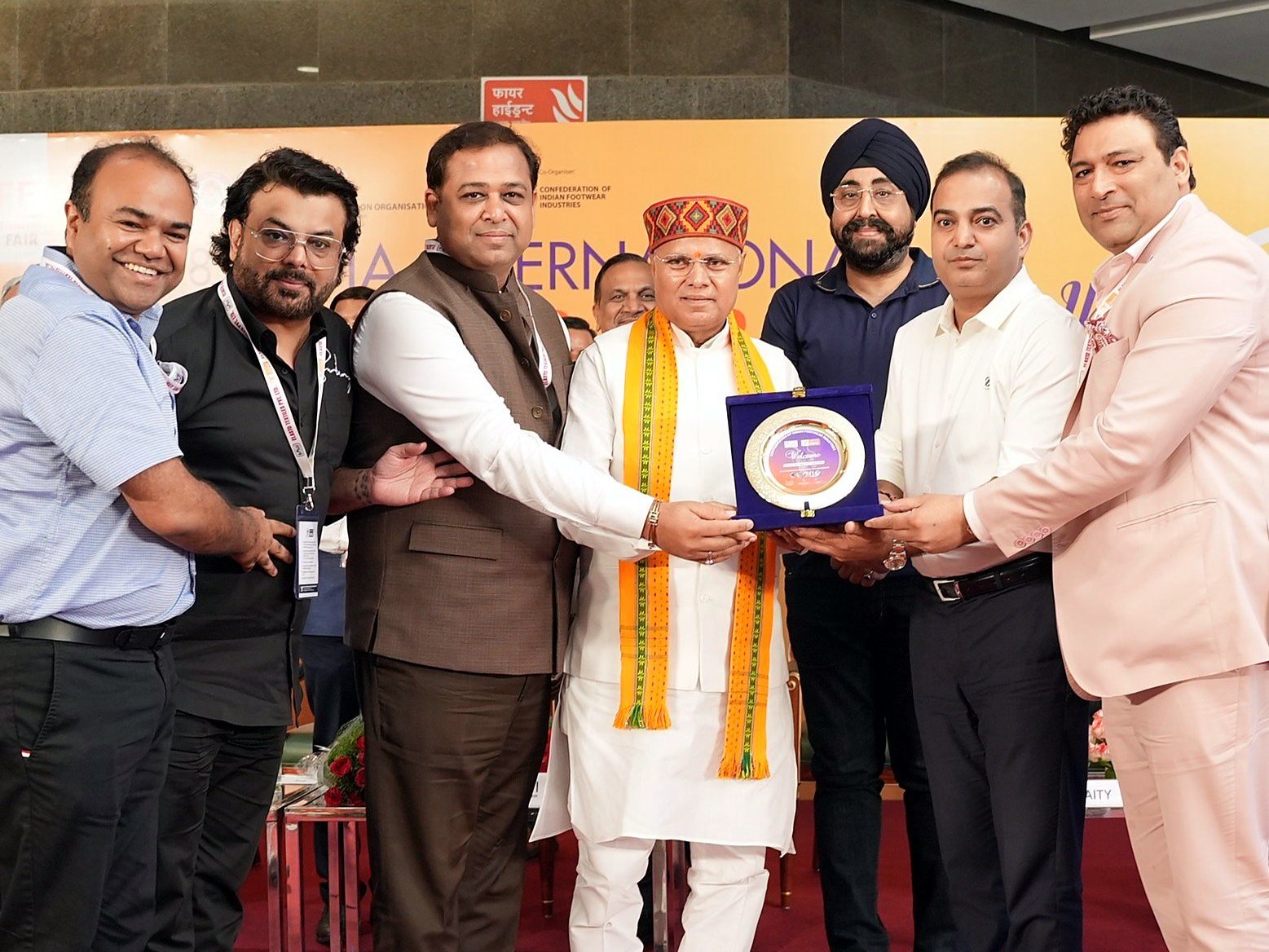 Award presentation, India International Footwear Fair