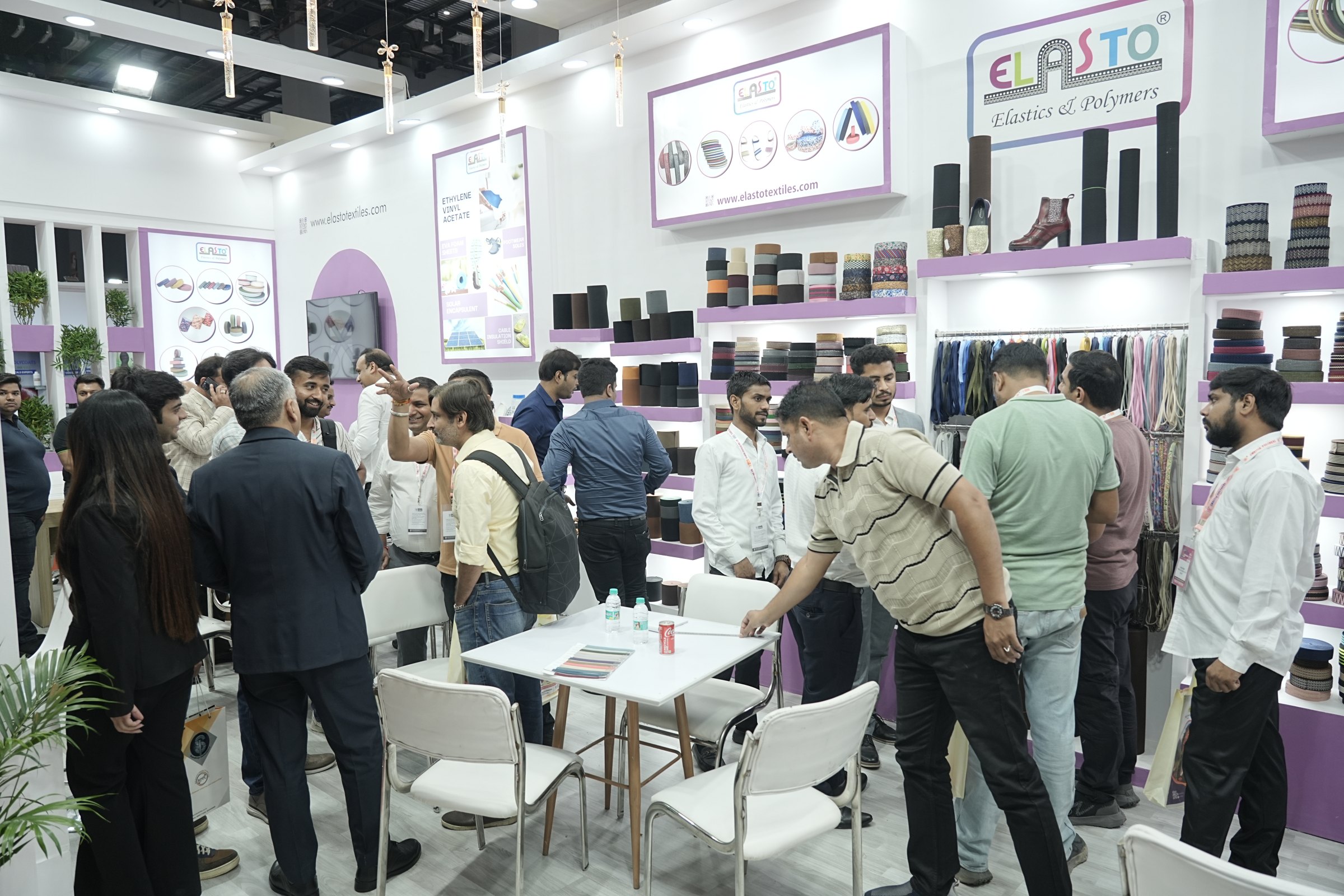 Product wall at the stand